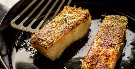 Pan-Seared Chilean Sea Bass with Lemon Herb Butter - City Seafood