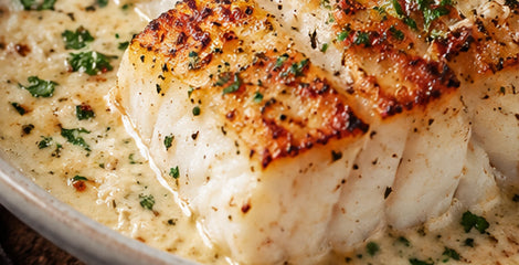 Creamy Garlic Parmesan Cod