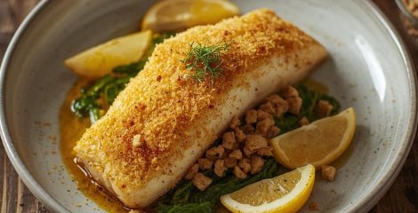 Lemon Herb Parmesan Baked Cod - City Seafood