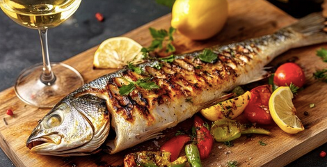 Roasted Mediterranean Branzino